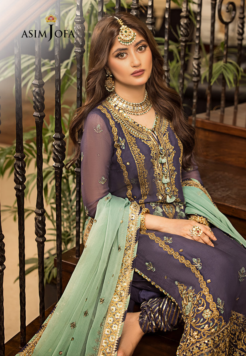 AJJM-09 EMBROIDERED CHIFFON 3 PCS