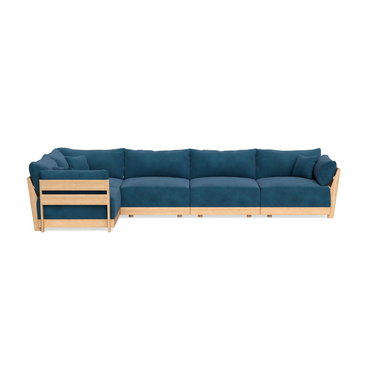 Slipcover Only - Modular Bondi 5-Seater L-Sectional in Commodore Blue