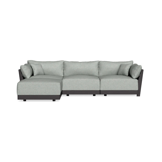 Modular Bondi Black 3-Seater Sectional in Spa | Classic Blend