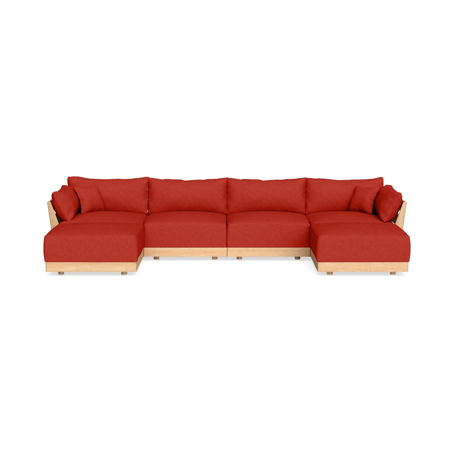 Slipcover Only - Modular Bondi 4-Seater U-Sectional in Cayenne