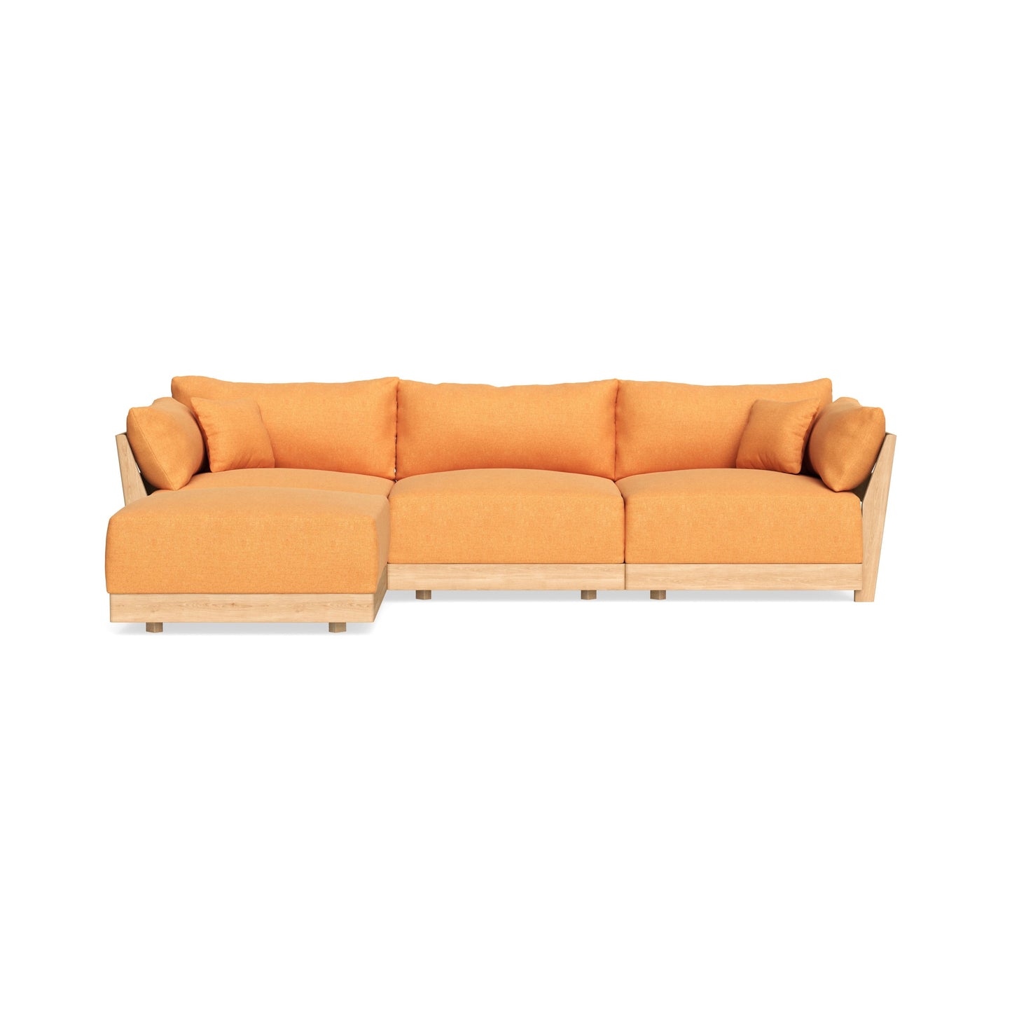 Slipcover Only - Modular Bondi 3-Seater Sectional in Tangerine