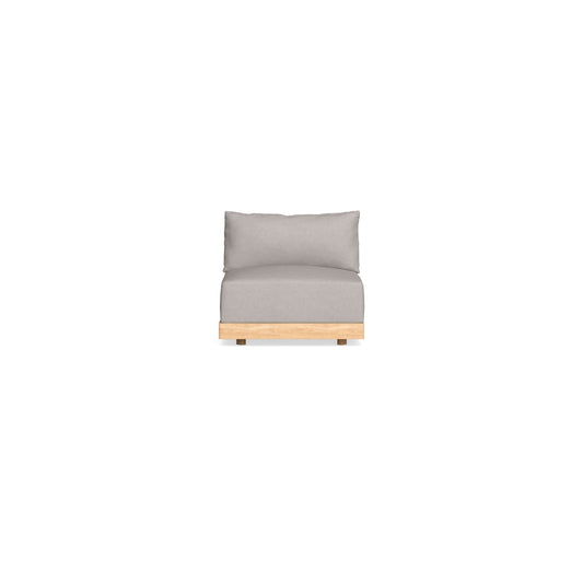 Modular Bondi Latte Armless Chair in Cloud | Memory Foam Blend