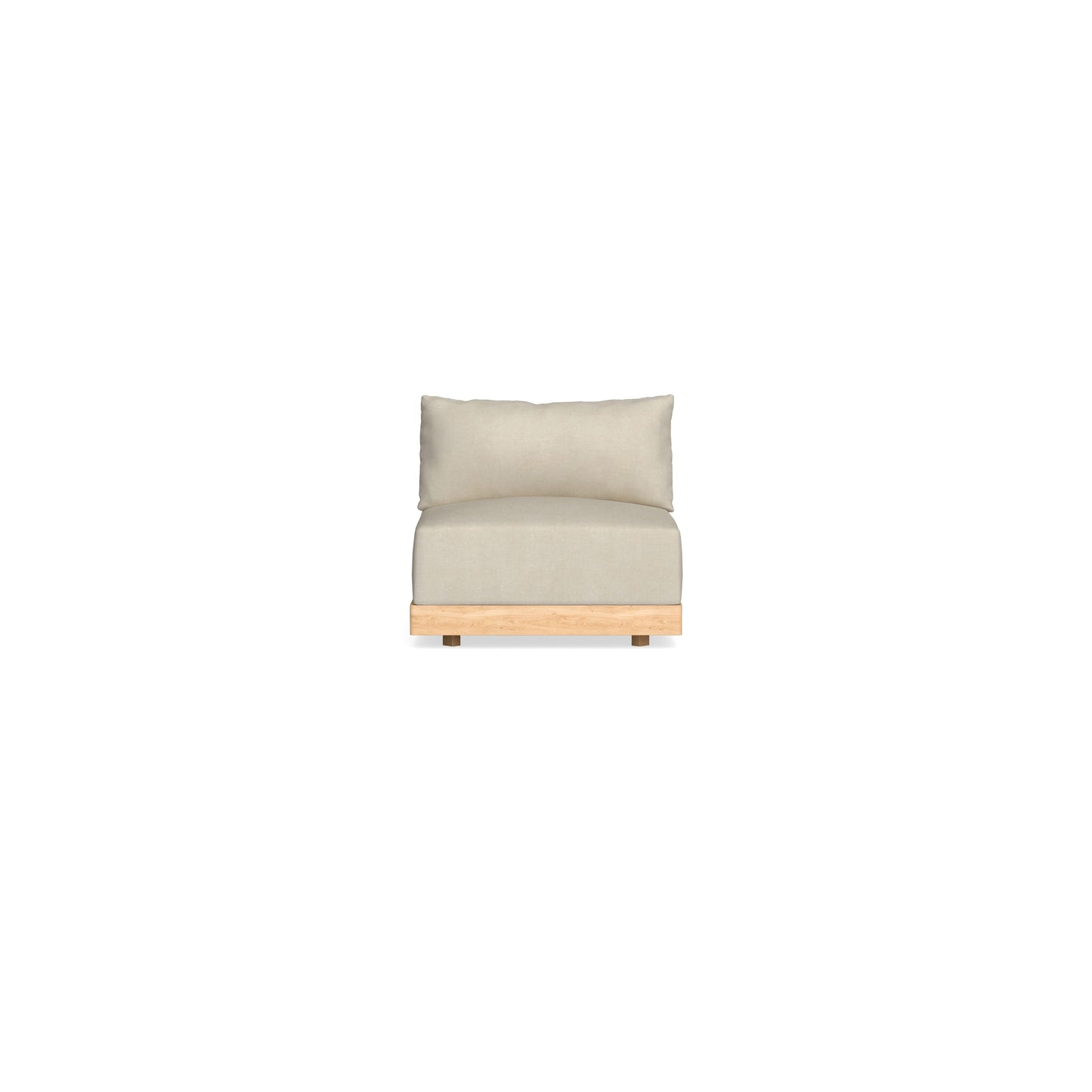 Slipcover Only - Modular Bondi Armless Chair in Almond