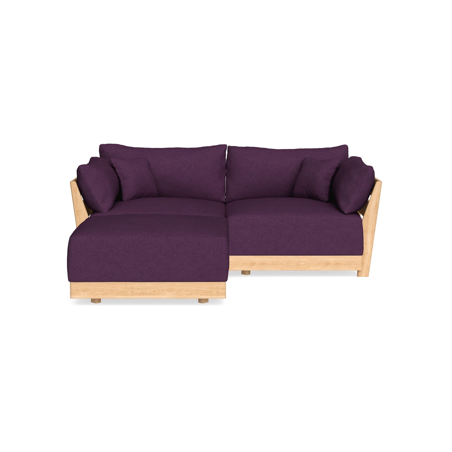 Slipcover Only - Modular Bondi 2-Seater Sectional in Aubergine