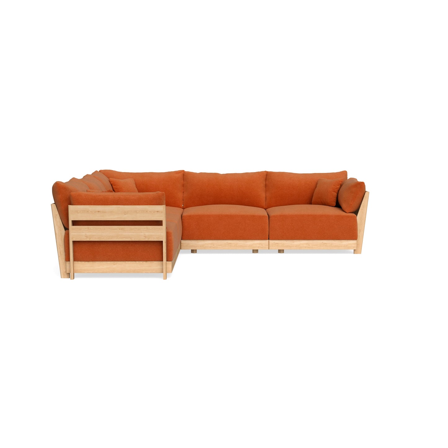 Slipcover Only - Modular Bondi 5-Seater Corner Sectional in Terracotta