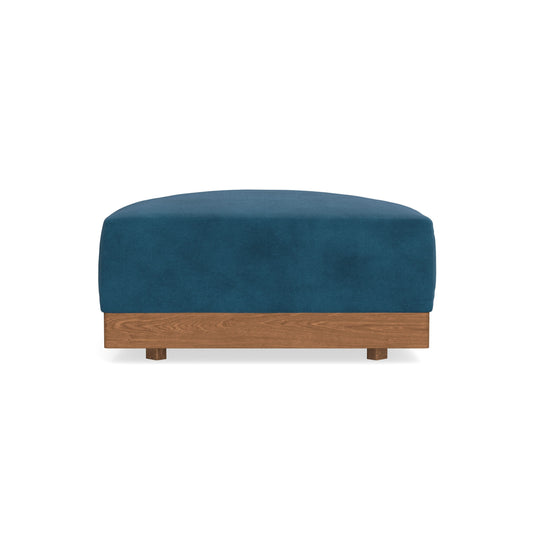 Modular Bondi Espresso Ottoman in Commodore Blue | Classic Blend