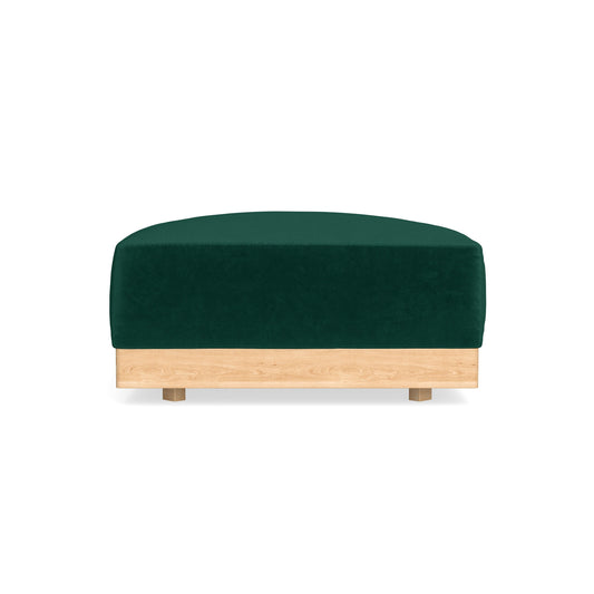 Modular Bondi Latte Ottoman in Evergreen | Memory Foam Blend