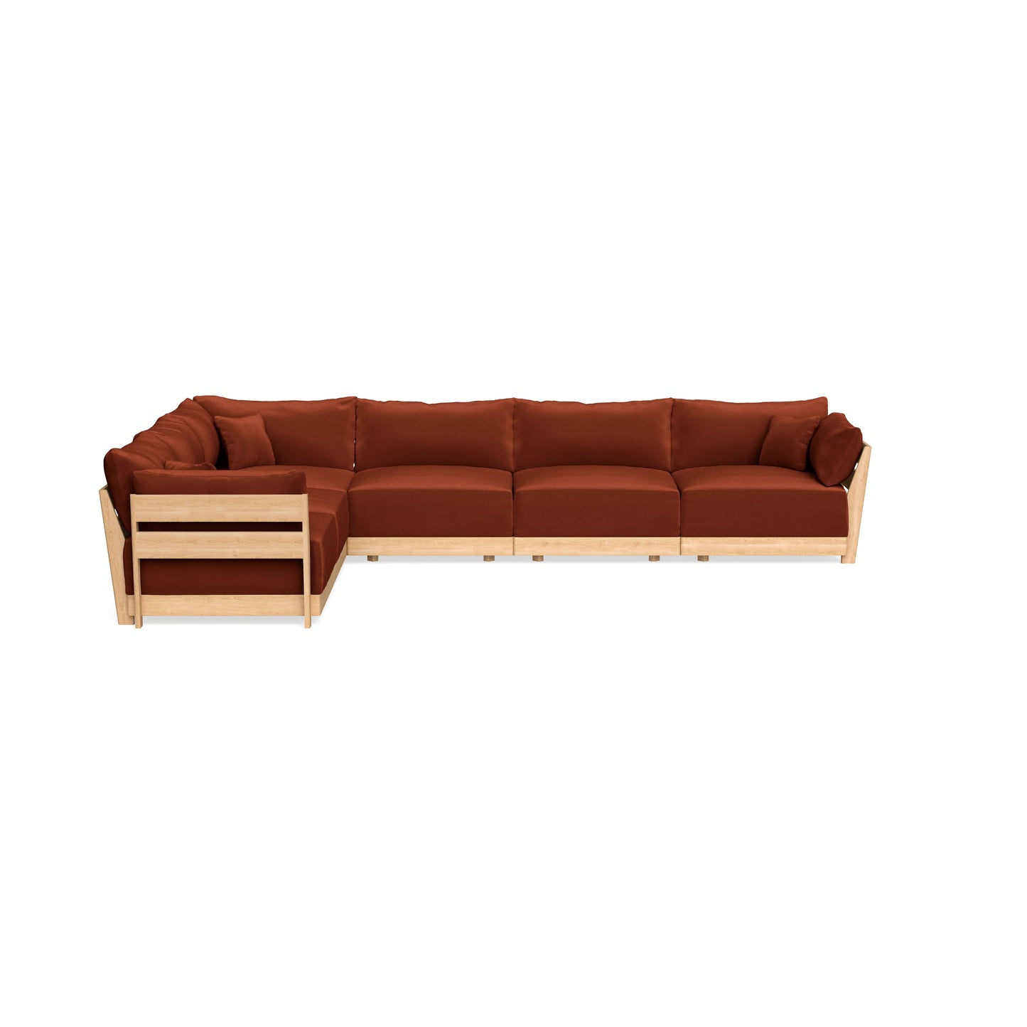 Slipcover Only - Modular Bondi 6-Seater Corner Sectional in Rust
