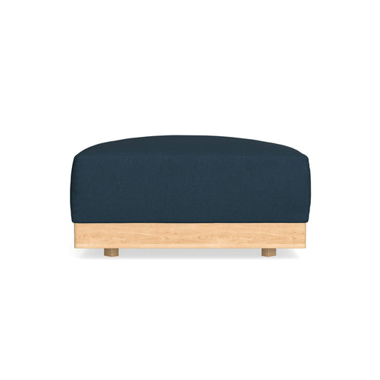Modular Bondi Latte Ottoman in Navy Blue | Memory Foam Blend