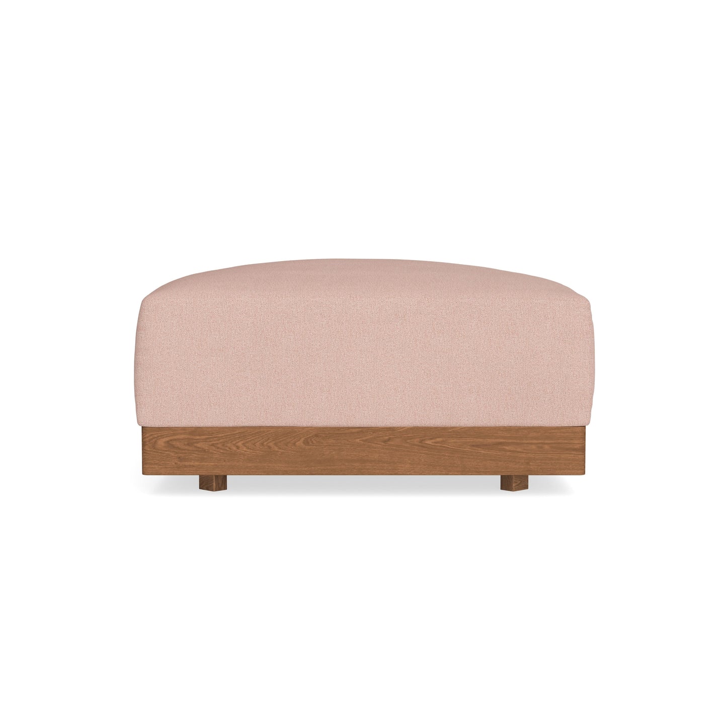 Modular Bondi Espresso Ottoman in Rose Quartz | Memory Foam Blend