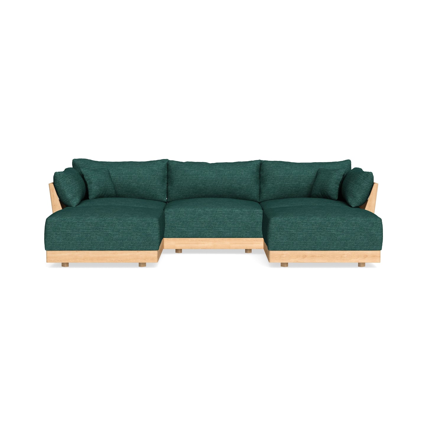 Slipcover Only - Modular Bondi 3-Seater U-Sectional in Forest Green