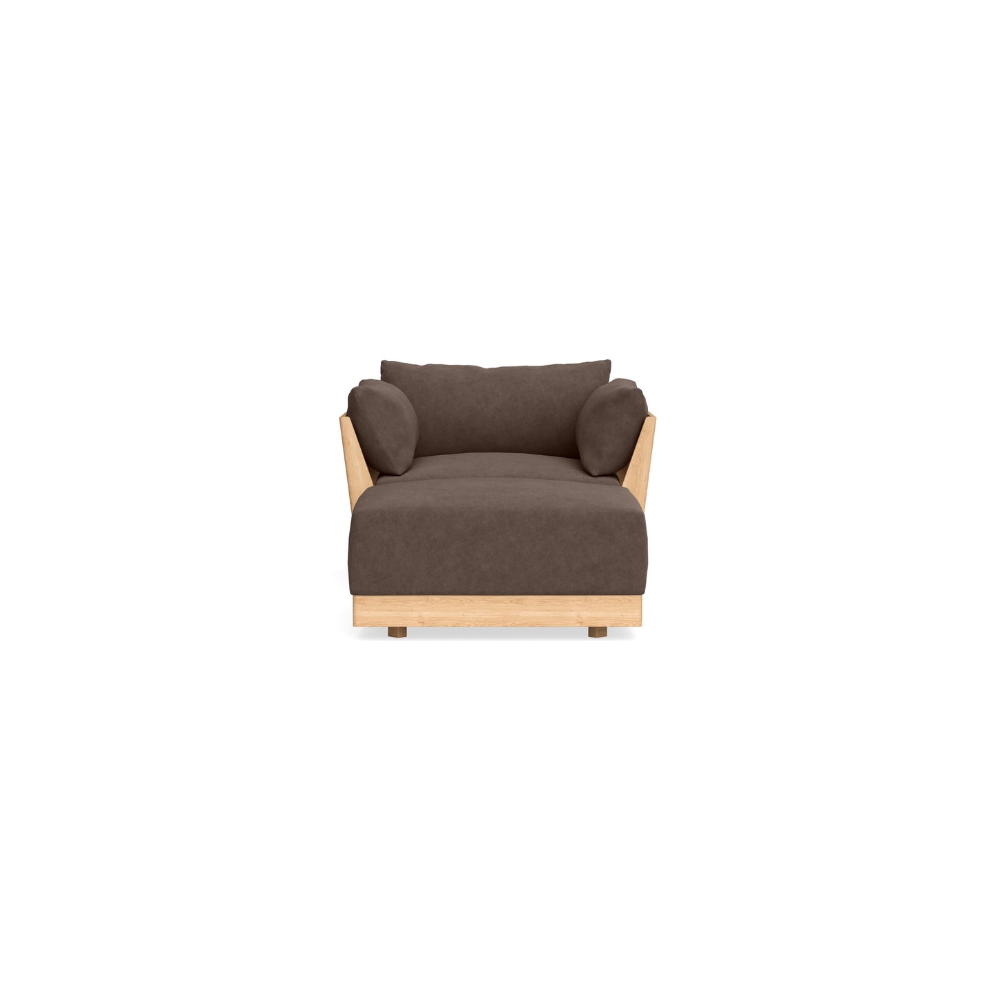 Slipcover Only - Modular Bondi Armchair + Ottoman in Chocolate