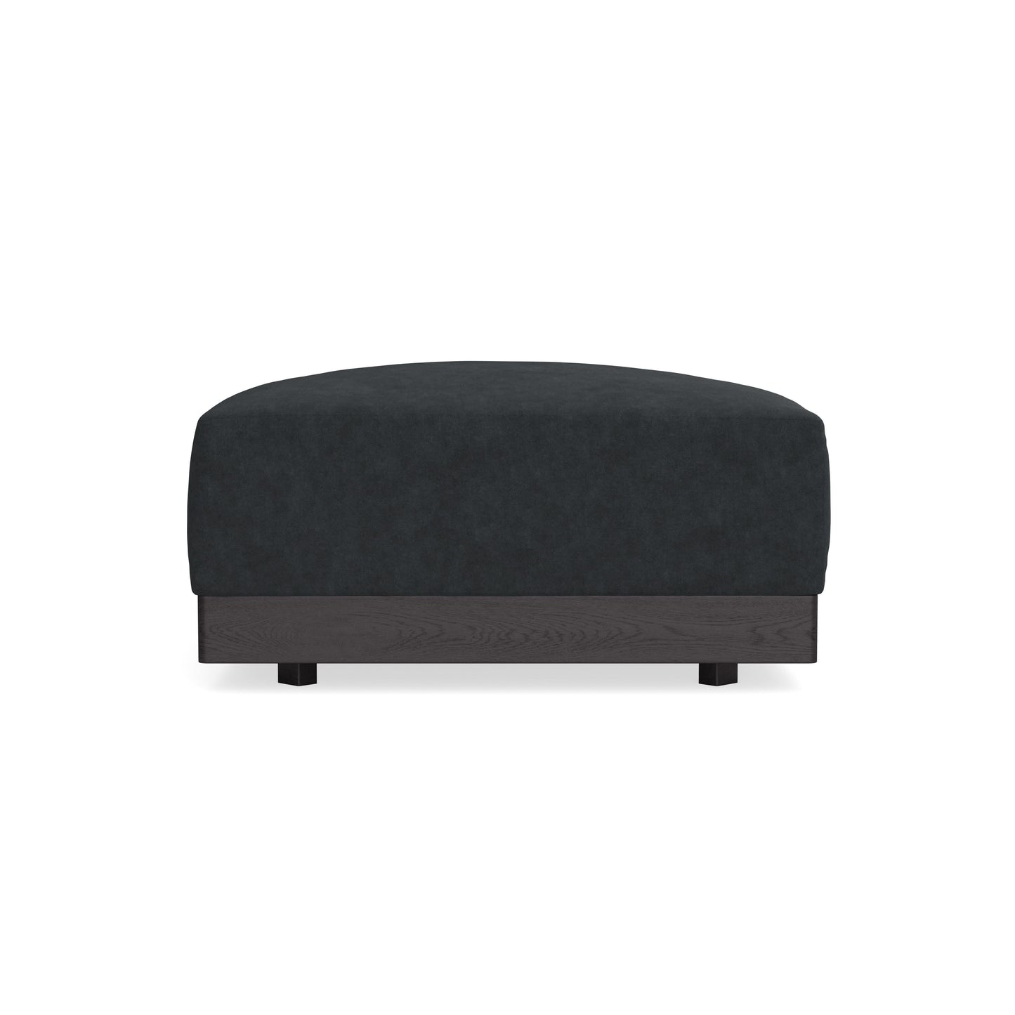 Modular Bondi Black Ottoman in Coal | Classic Blend