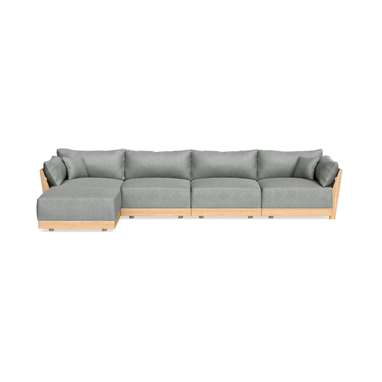 Slipcover Only - Modular Bondi 4-Seater Sectional in Storm Gray