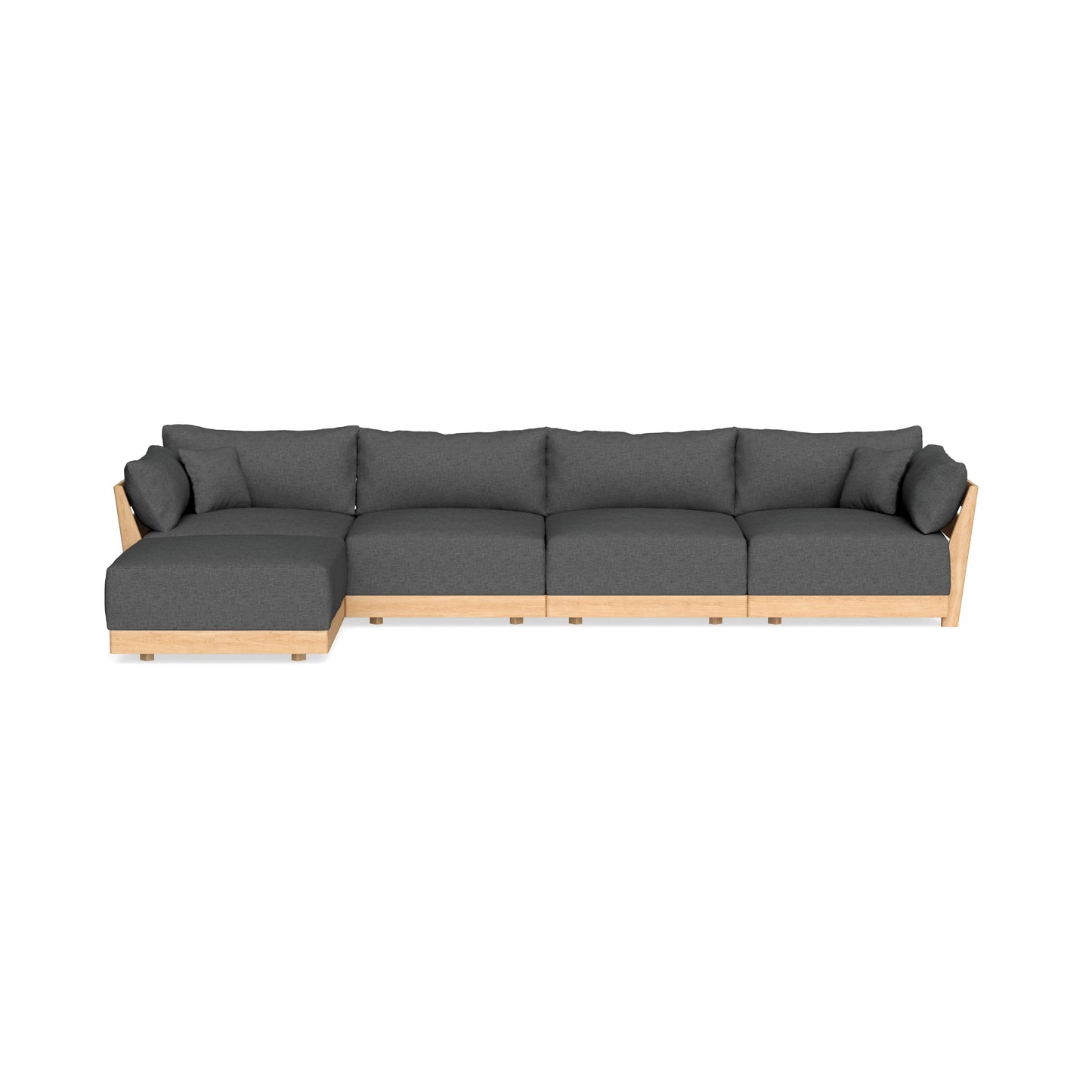 Slipcover Only - Modular Bondi 4-Seater Sectional in Pebble