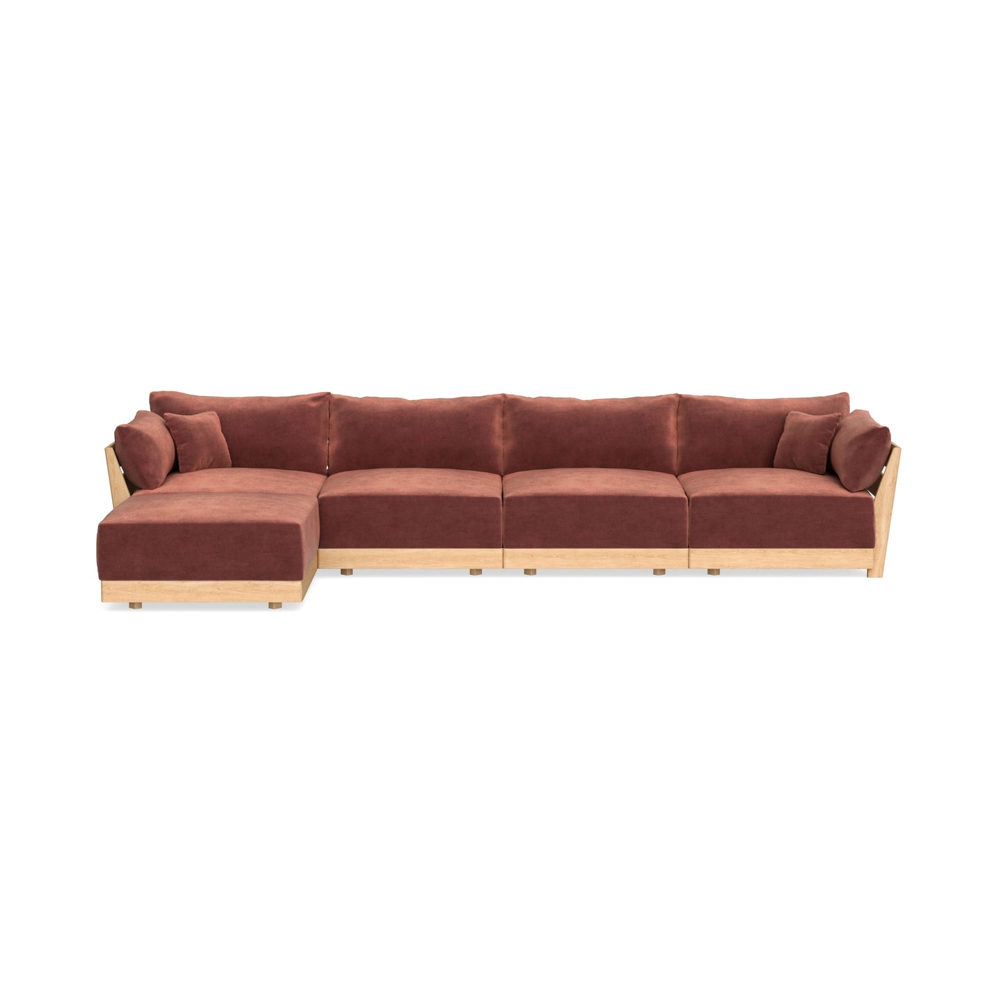 Slipcover Only - Modular Bondi 4-Seater Sectional in Spice