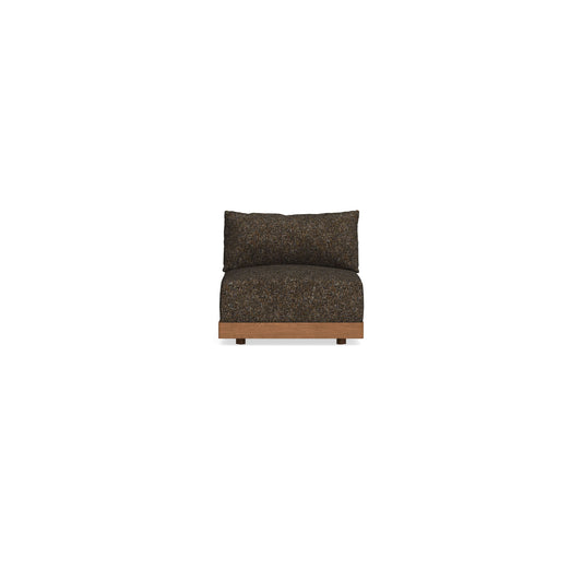 Modular Bondi Espresso Armless Chair in Phantom | Classic Blend