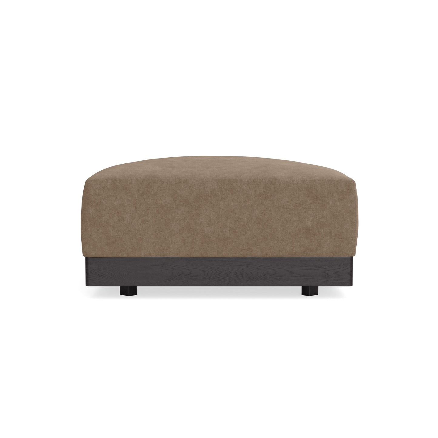 Modular Bondi Black Ottoman in Coffee | Memory Foam Blend