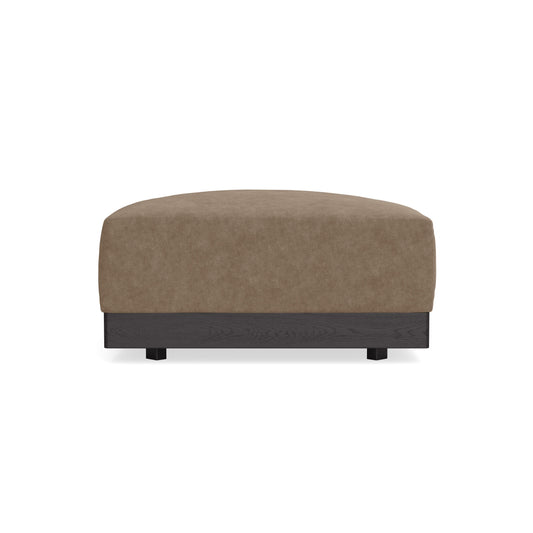 Modular Bondi Black Ottoman in Coffee | Memory Foam Blend