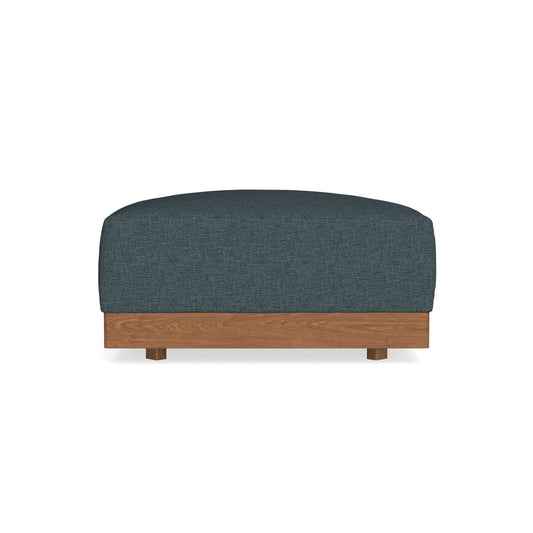 Modular Bondi Espresso Ottoman in Ocean Gray | Classic Blend