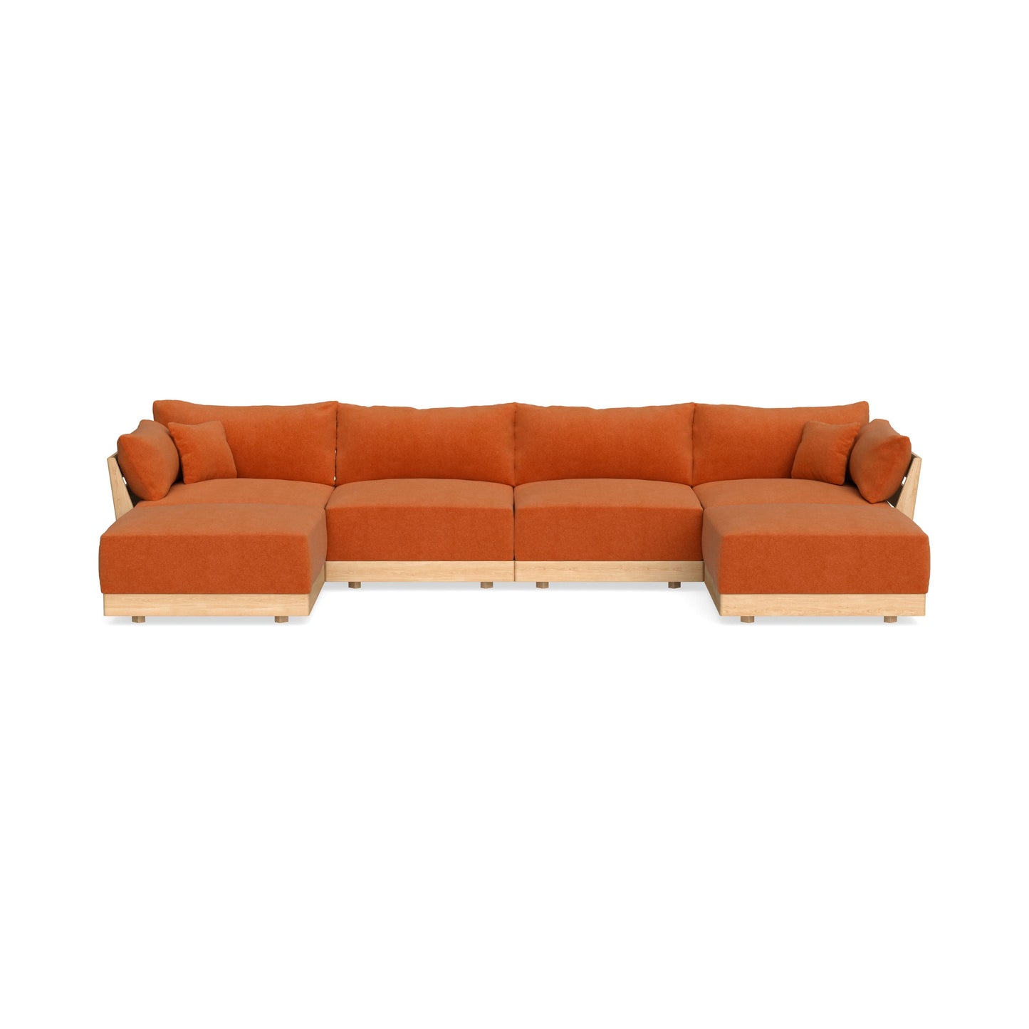 Slipcover Only - Modular Bondi 4-Seater U-Sectional in Terracotta