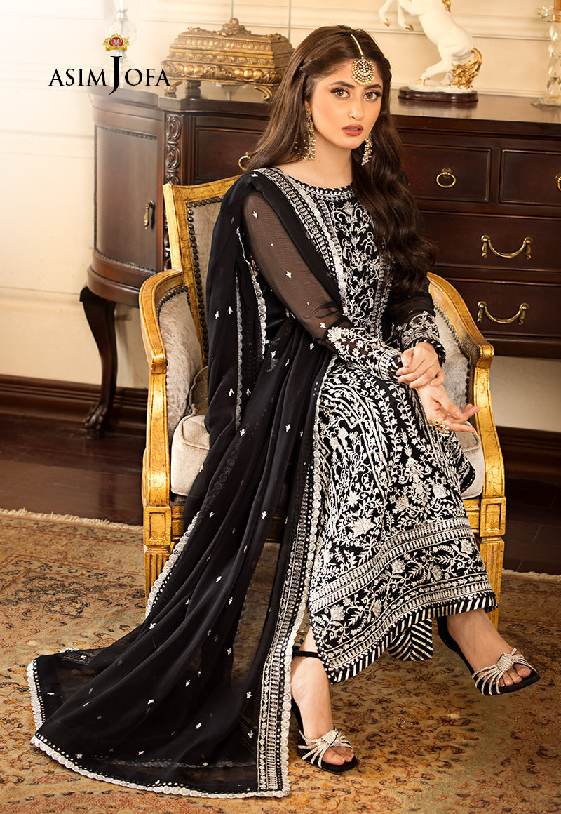AJJM-21 EMBROIDERED CHIFFON 3 PCS