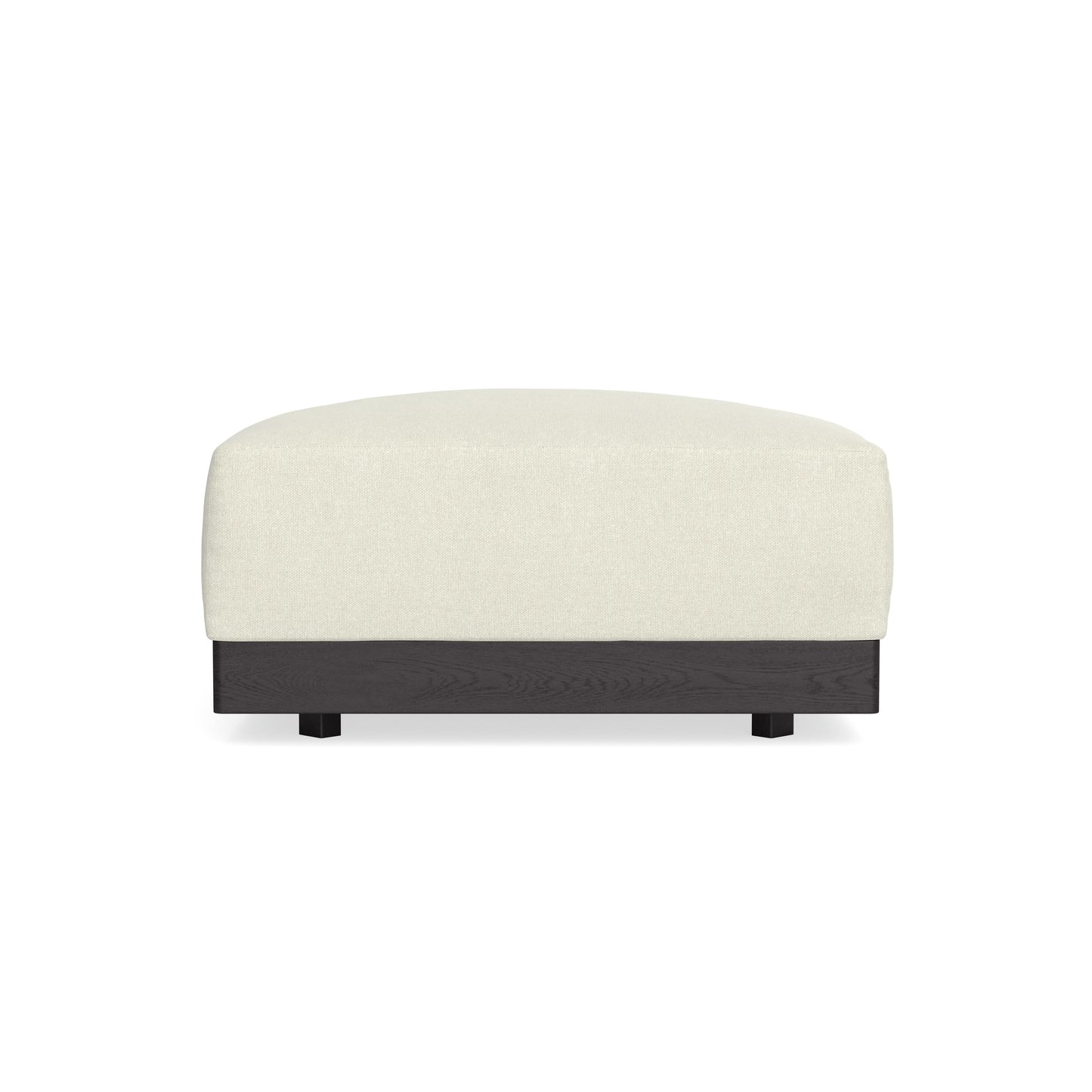 Modular Bondi Black Ottoman in Eggshell | Classic Blend
