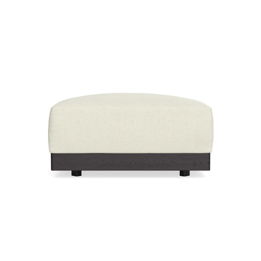 Modular Bondi Black Ottoman in Eggshell | Classic Blend