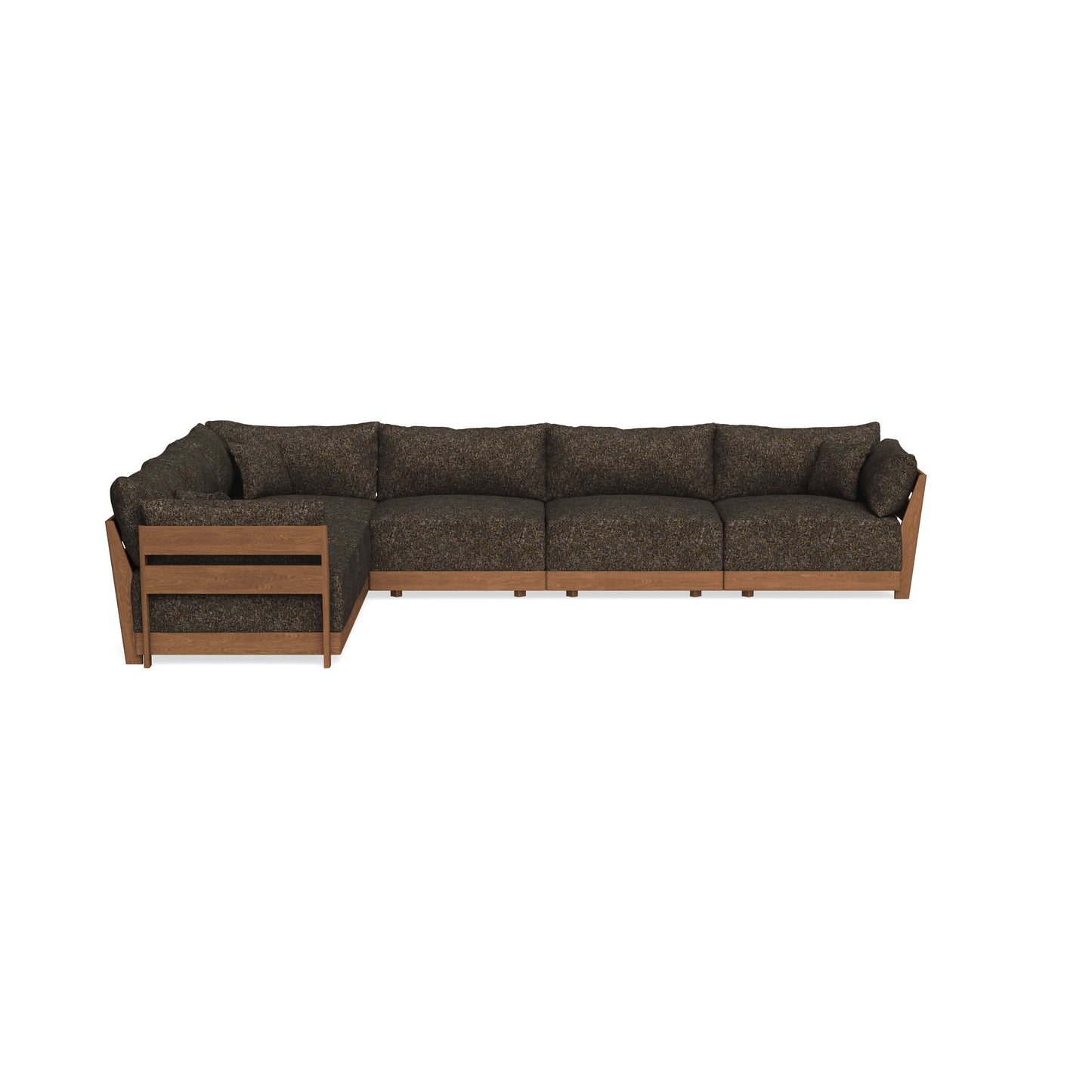 Modular Bondi Espresso 6-Seater Corner Sectional in Phantom | Classic Blend