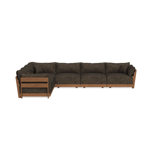 Modular Bondi Espresso 6-Seater Corner Sectional in Phantom | Classic Blend