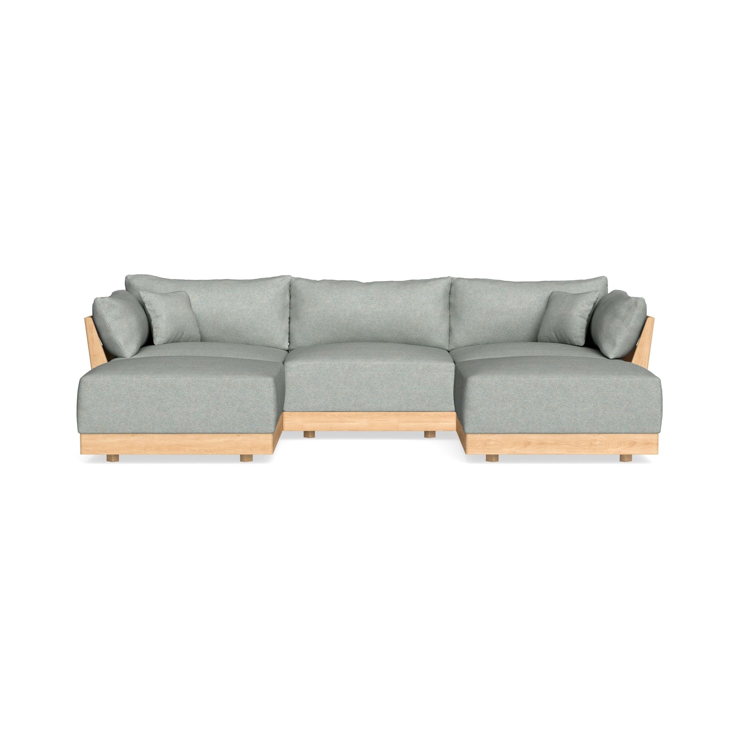 Modular Bondi Latte 3-Seater U-Sectional in Spa | Classic Blend
