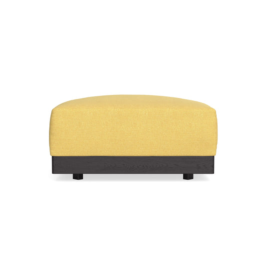 Modular Bondi Black Ottoman in Goldenrod | Classic Blend