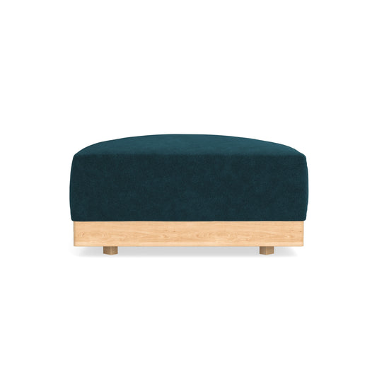 Modular Bondi Latte Ottoman in Indigo | Memory Foam Blend