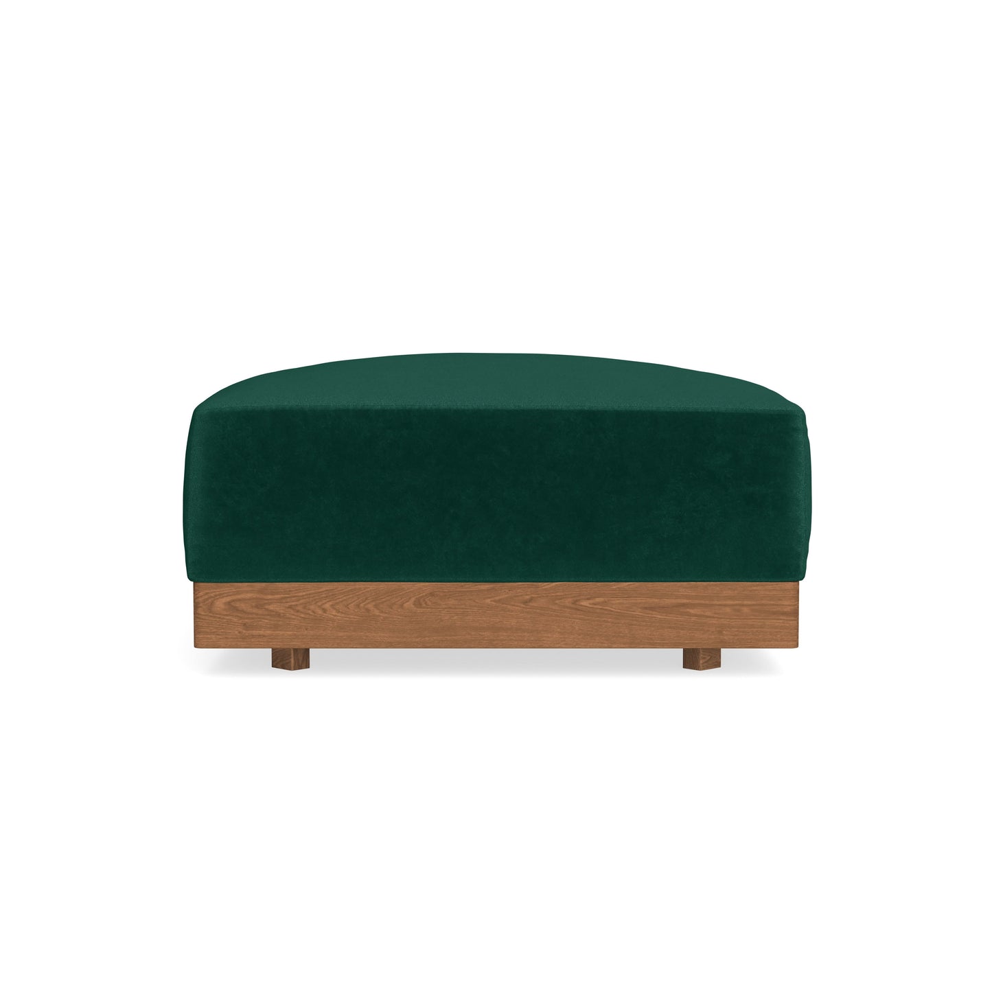 Modular Bondi Espresso Ottoman in Evergreen | Memory Foam Blend
