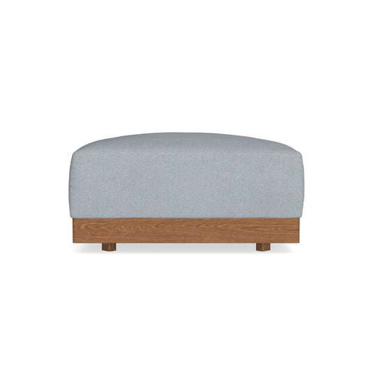 Modular Bondi Espresso Ottoman in Ash | Memory Foam Blend