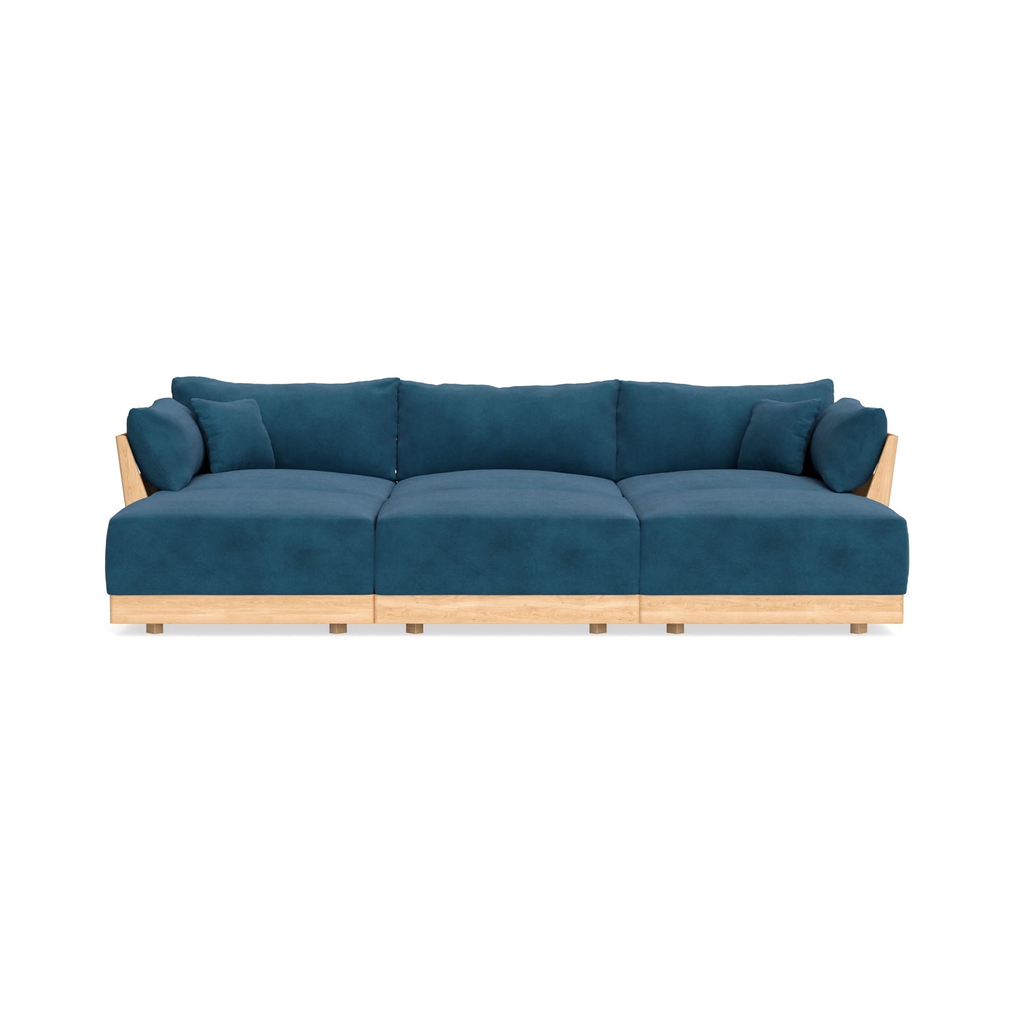 Slipcover Only - Modular Bondi 3-Seater Daybed Sofa Sectional in Commodore Blue