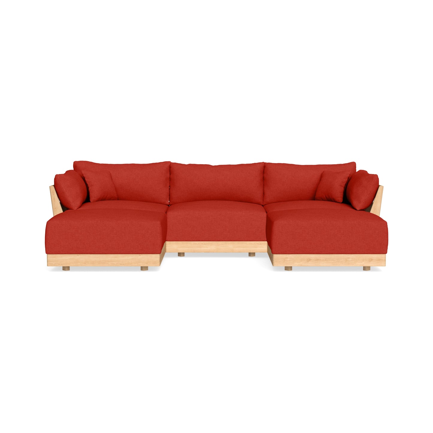 Slipcover Only - Modular Bondi 3-Seater U-Sectional in Cayenne