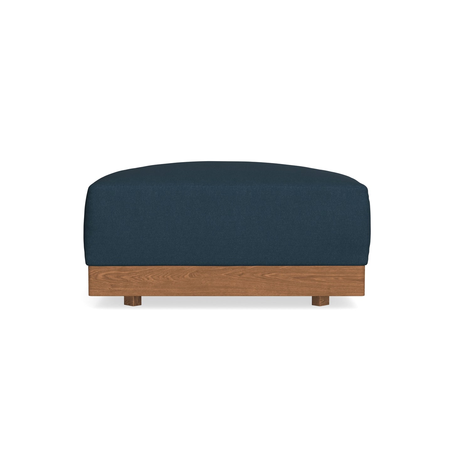 Modular Bondi Espresso Ottoman in Navy Blue | Memory Foam Blend