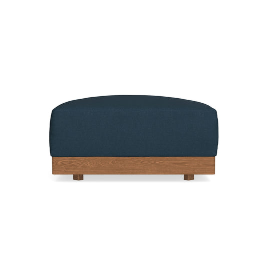 Modular Bondi Espresso Ottoman in Navy Blue | Memory Foam Blend