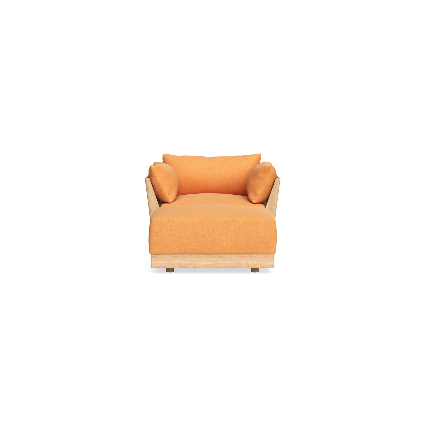 Slipcover Only - Modular Bondi Armchair + Ottoman in Tangerine