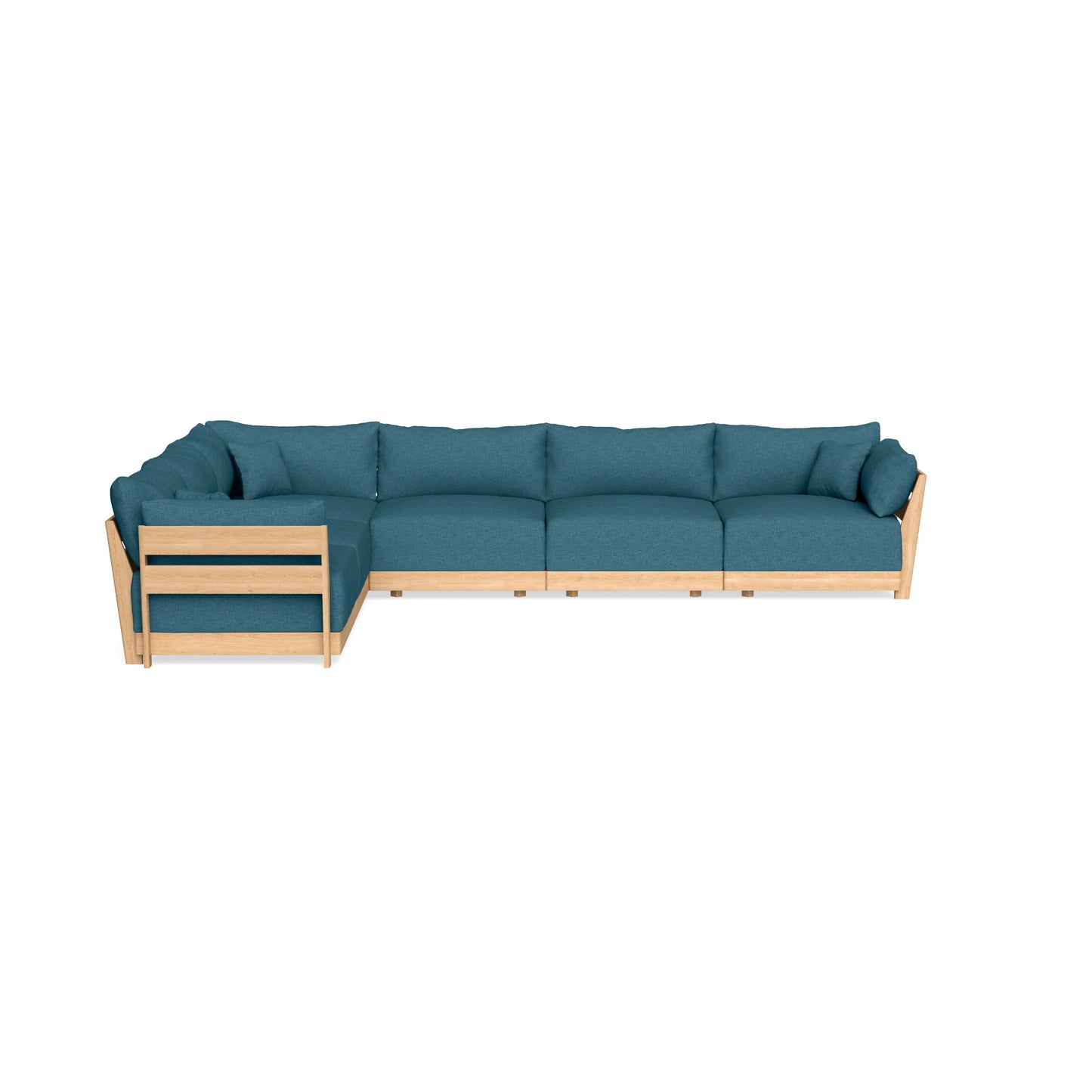 Slipcover Only - Modular Bondi 6-Seater Corner Sectional in Aegean Blue