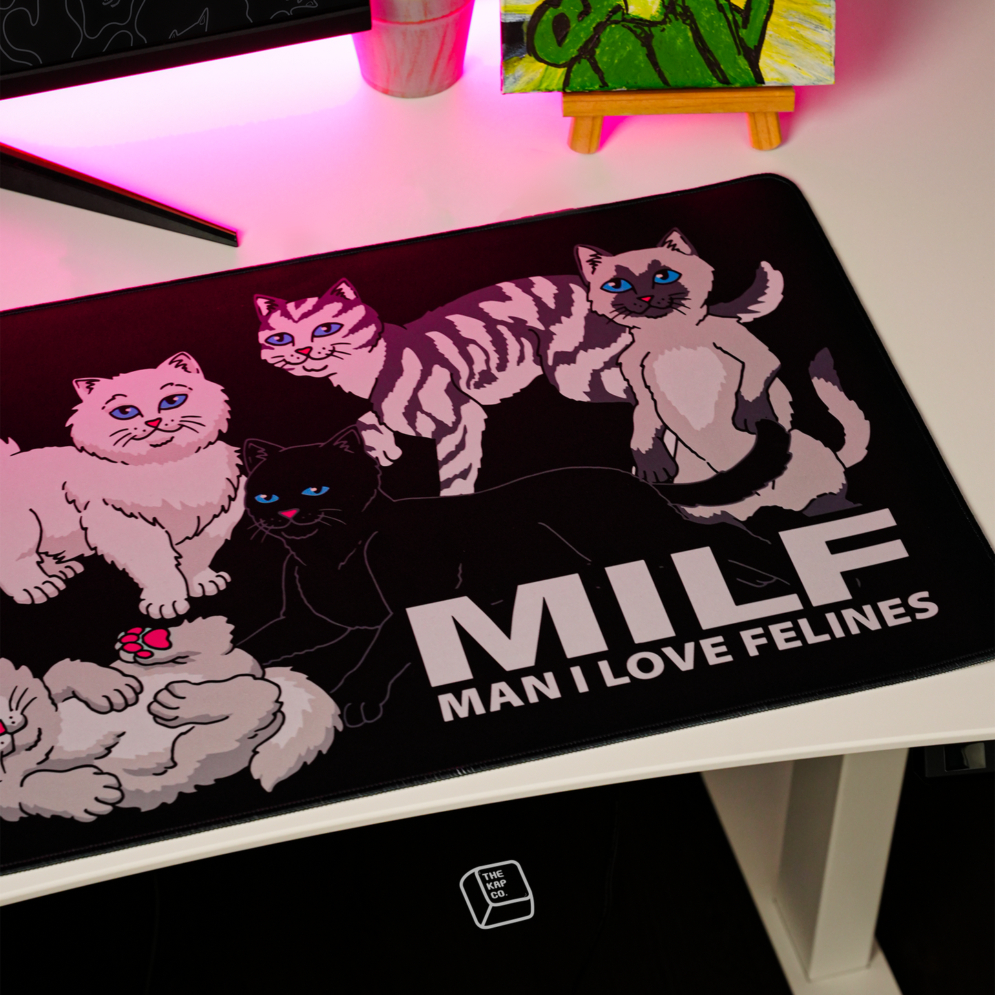 Man I Love Felines Deskmat (Asst)