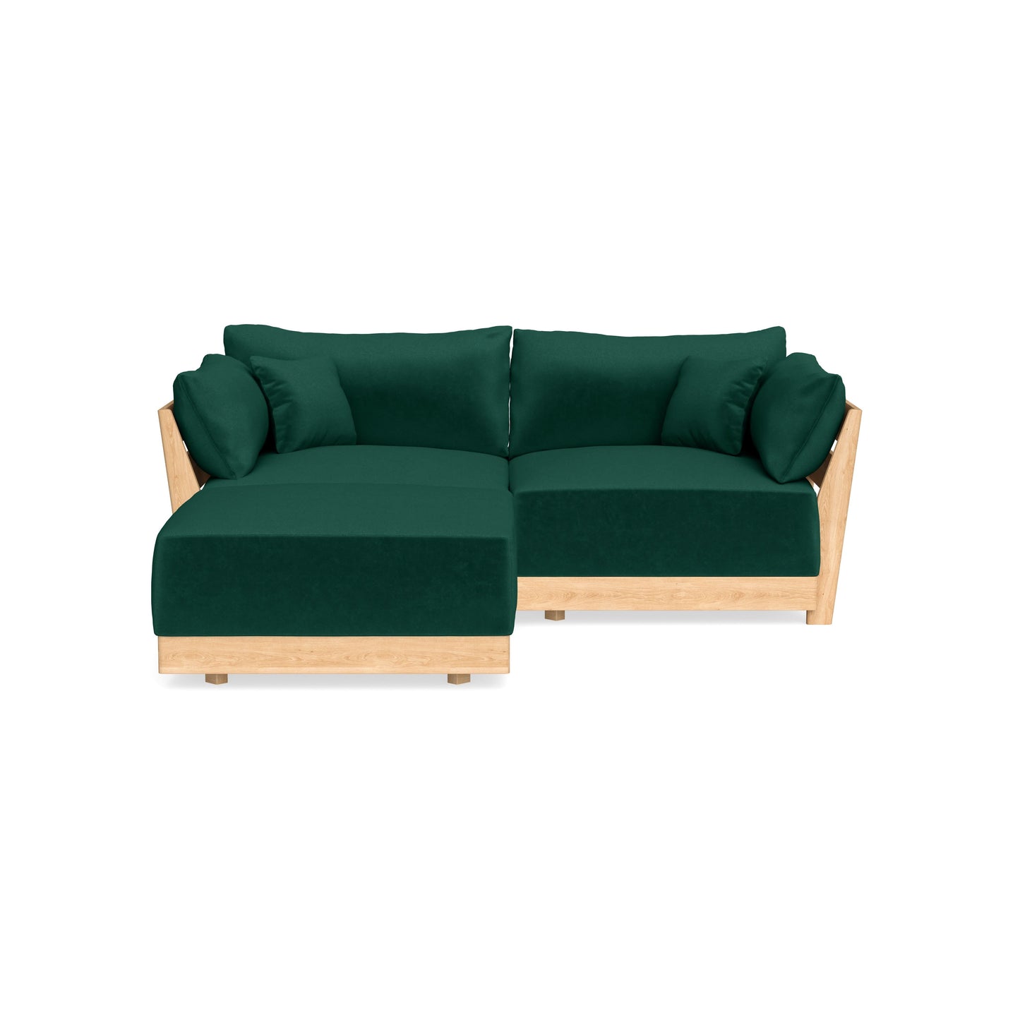 Slipcover Only - Modular Bondi 2-Seater Sectional in Evergreen