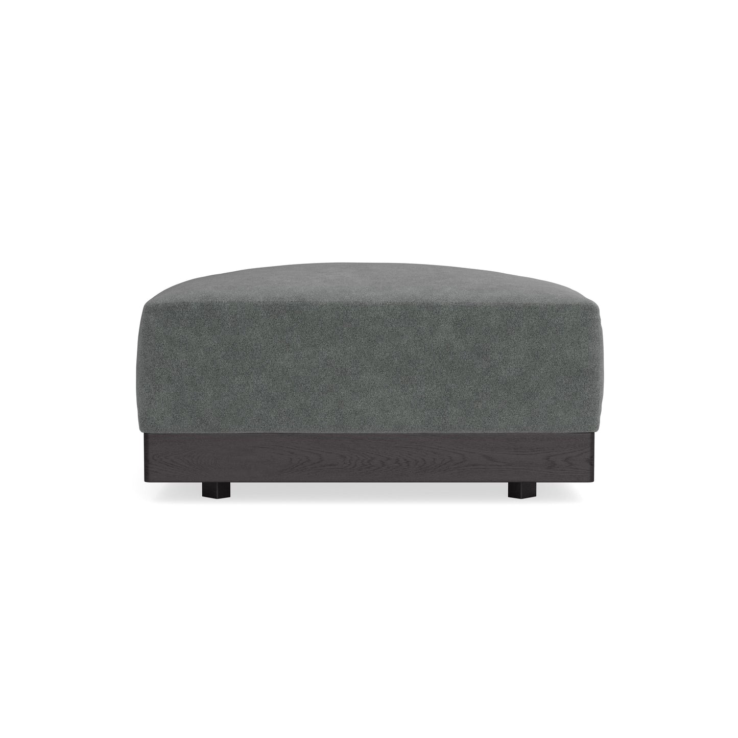 Modular Bondi Black Ottoman in Chimney Gray | Classic Blend