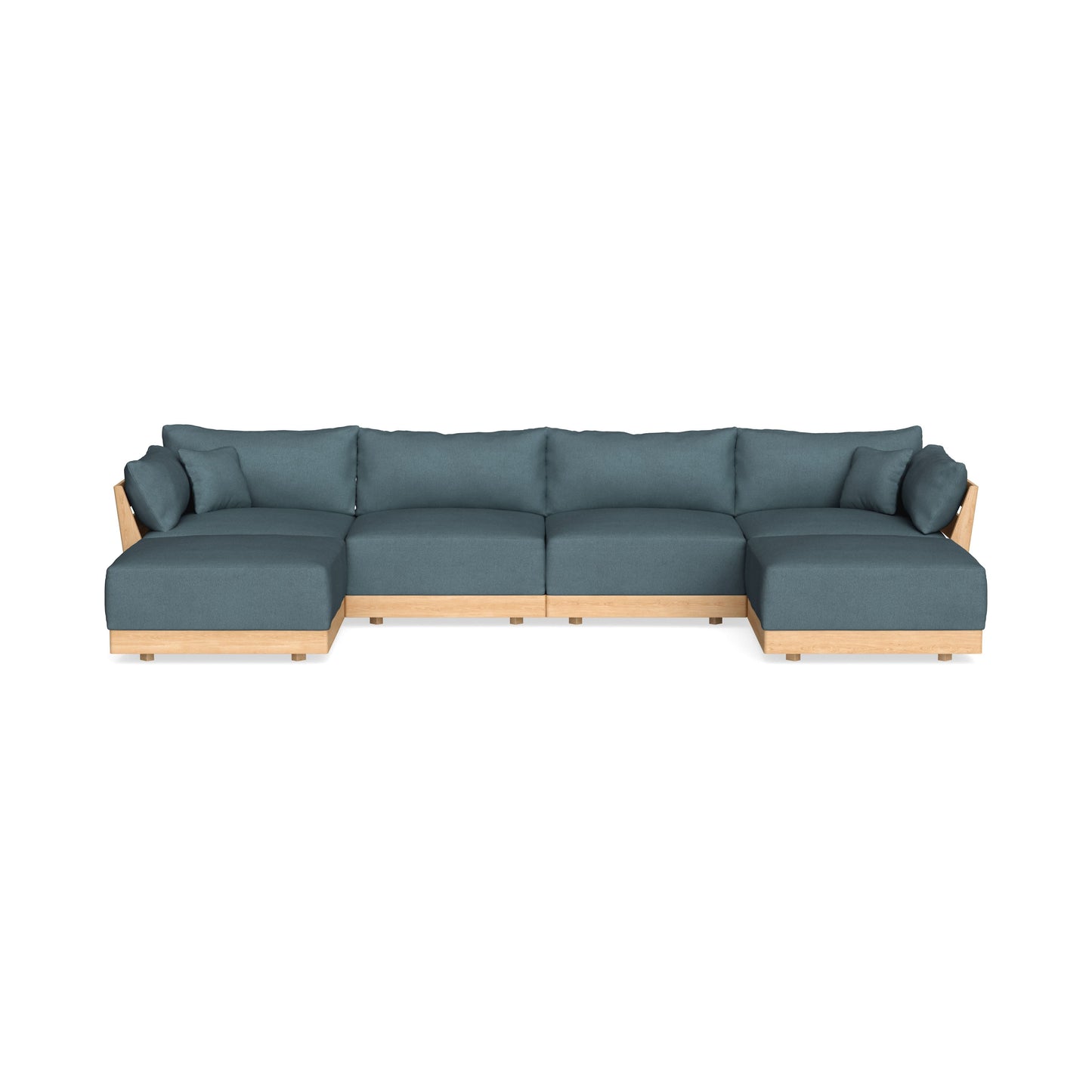 Slipcover Only - Modular Bondi 4-Seater U-Sectional in Slate Blue