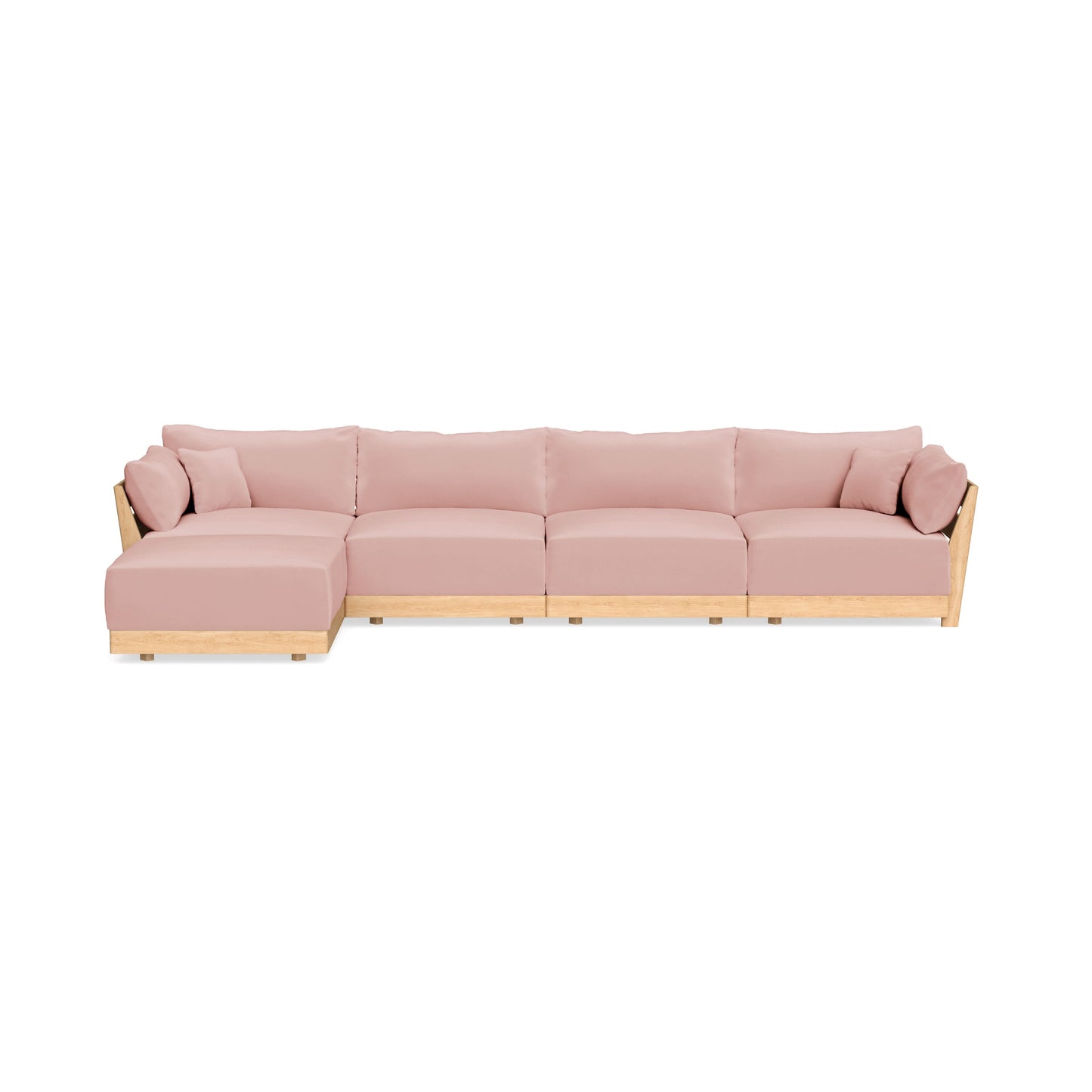 Slipcover Only - Modular Bondi 4-Seater Sectional in Powder Pink