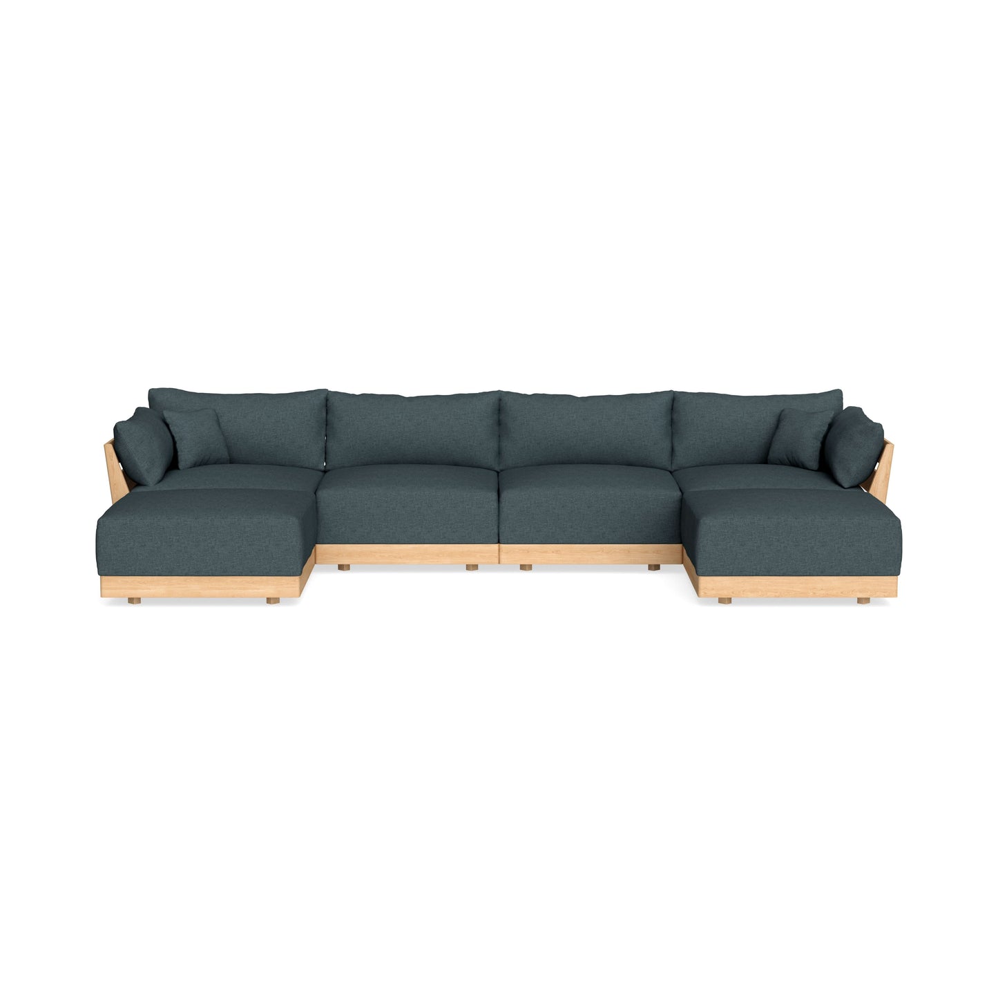 Slipcover Only - Modular Bondi 4-Seater U-Sectional in Ocean Gray