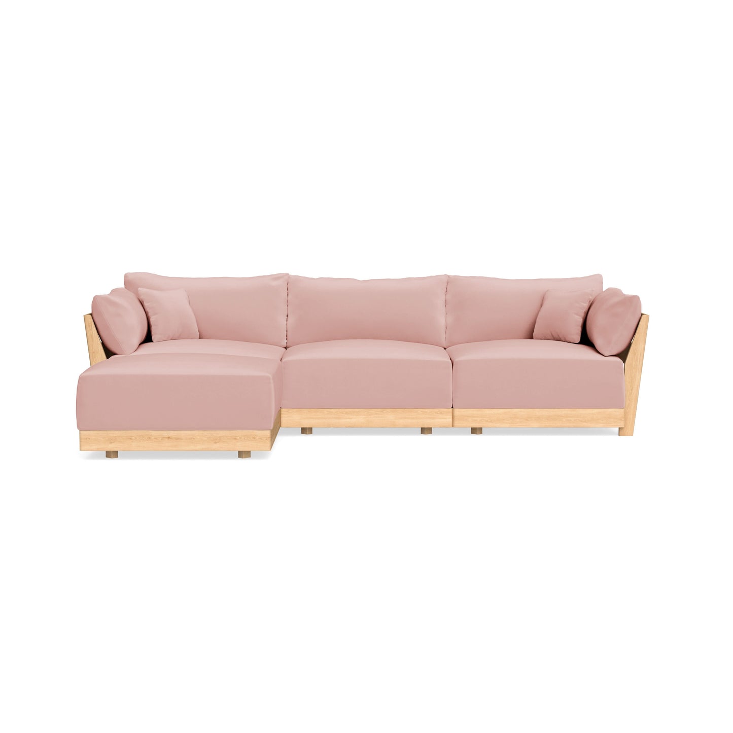 Slipcover Only - Modular Bondi 3-Seater Sectional in Powder Pink