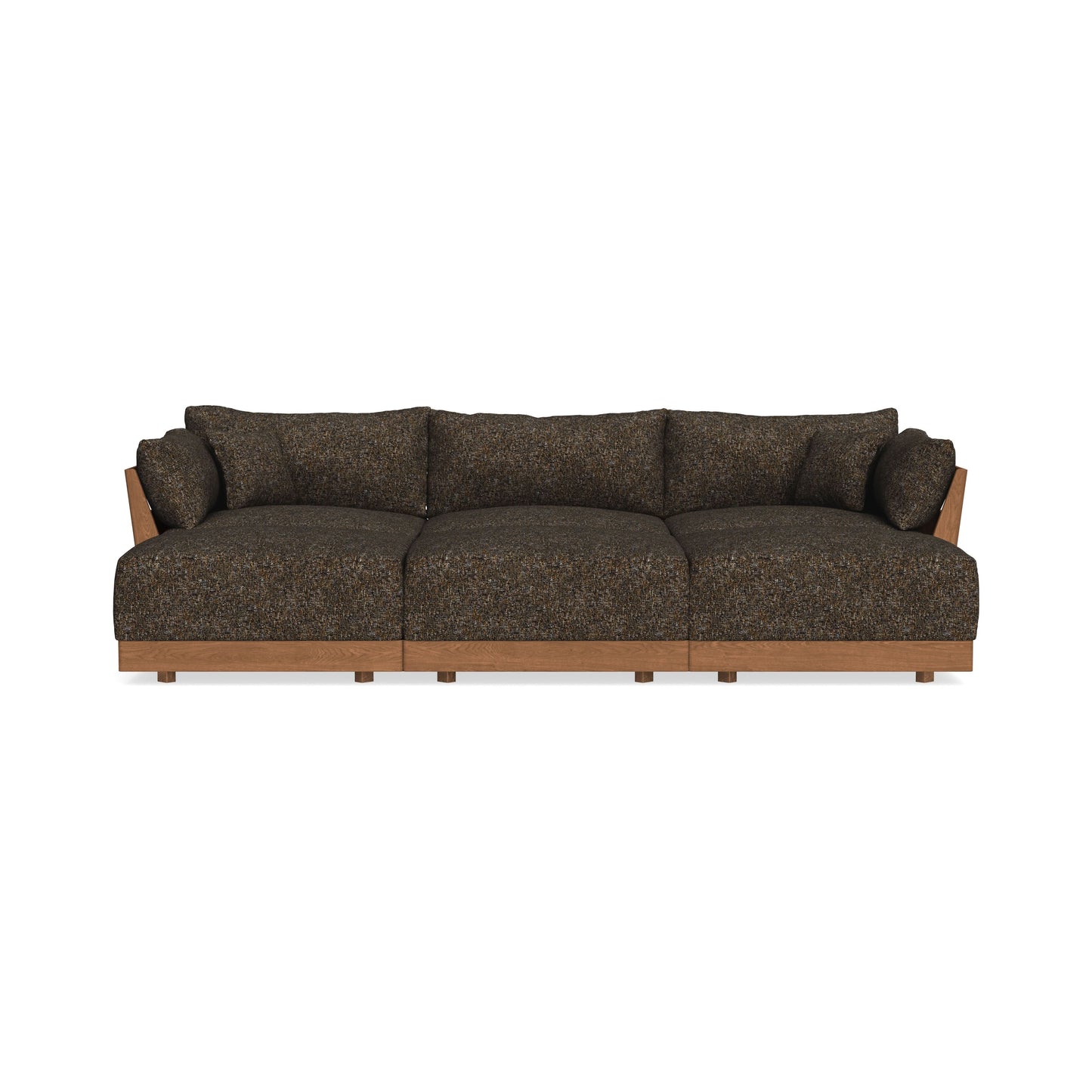Modular Bondi Espresso 3-Seater Daybed Sofa Sectional in Phantom | Classic Blend