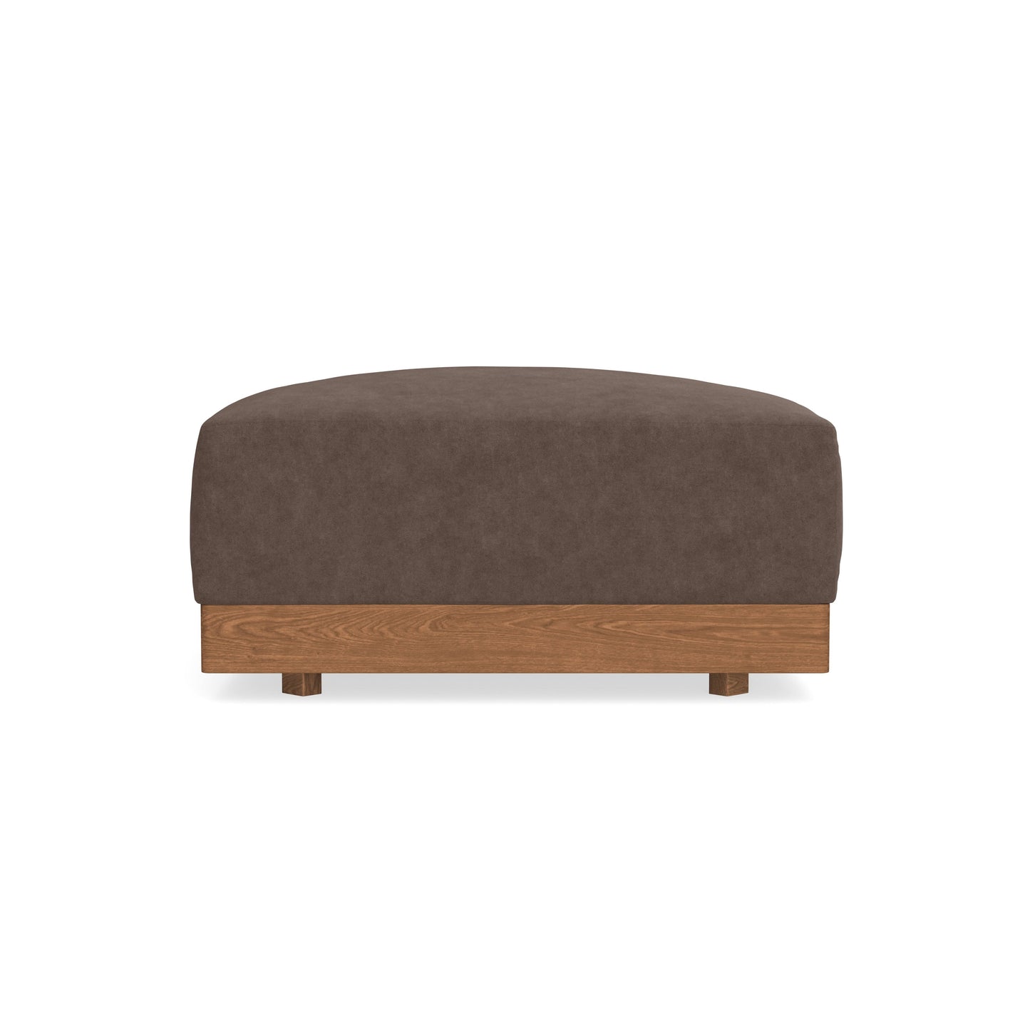 Modular Bondi Espresso Ottoman in Chocolate | Memory Foam Blend